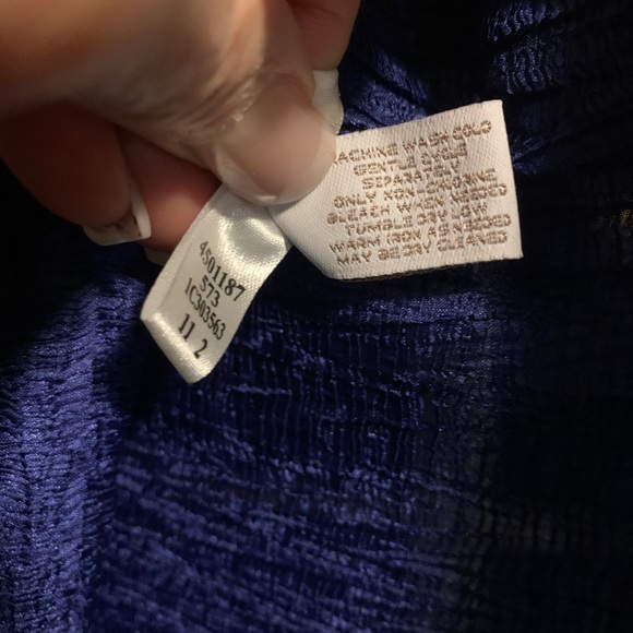 Chicos’s Royal Blue Open Light Blazer SZ 2 large - Picture 4 of 5